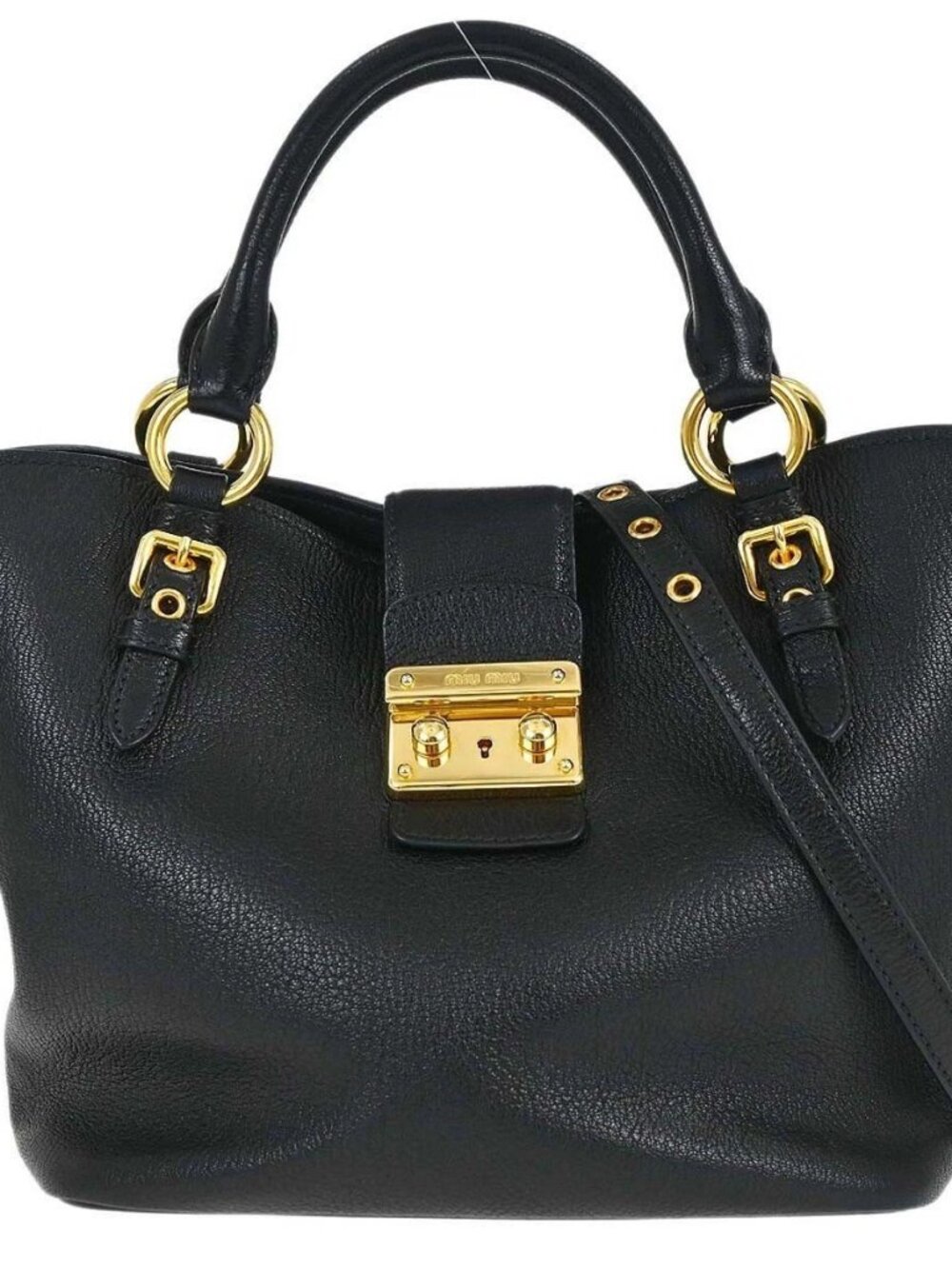 Miu Miu Black Chevre